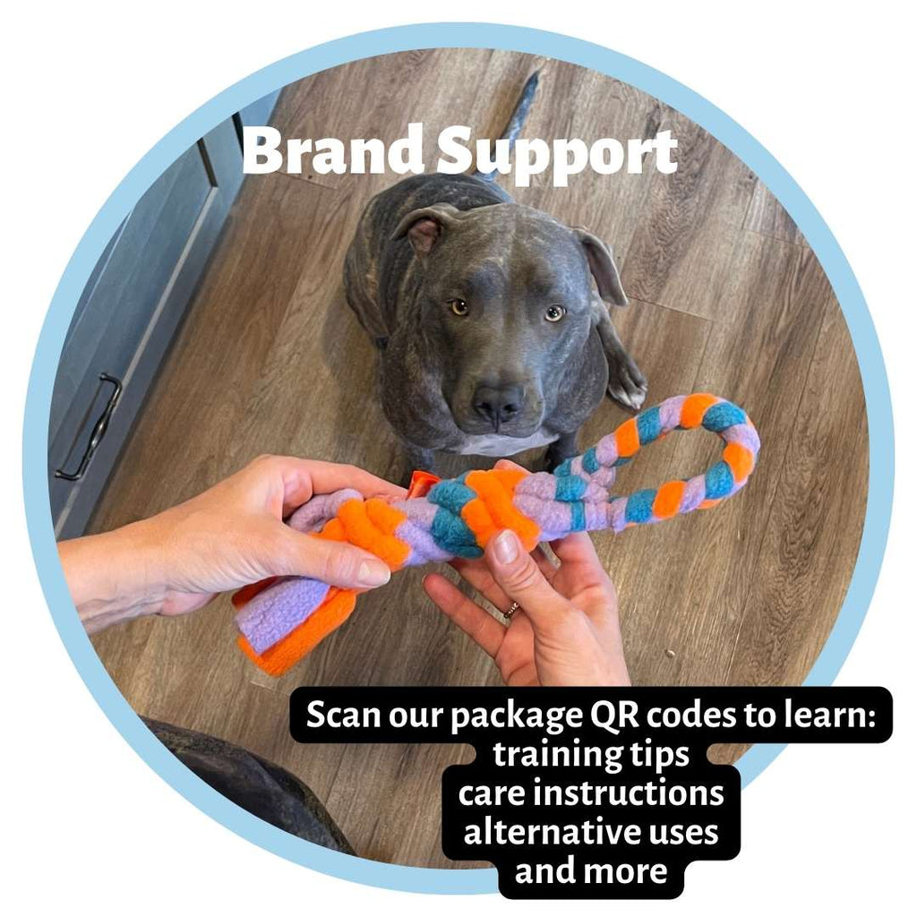 3-in-1 Enrichment Tube for Dogs: Tug Toy, Treat Puzzle and Snuffle Ball