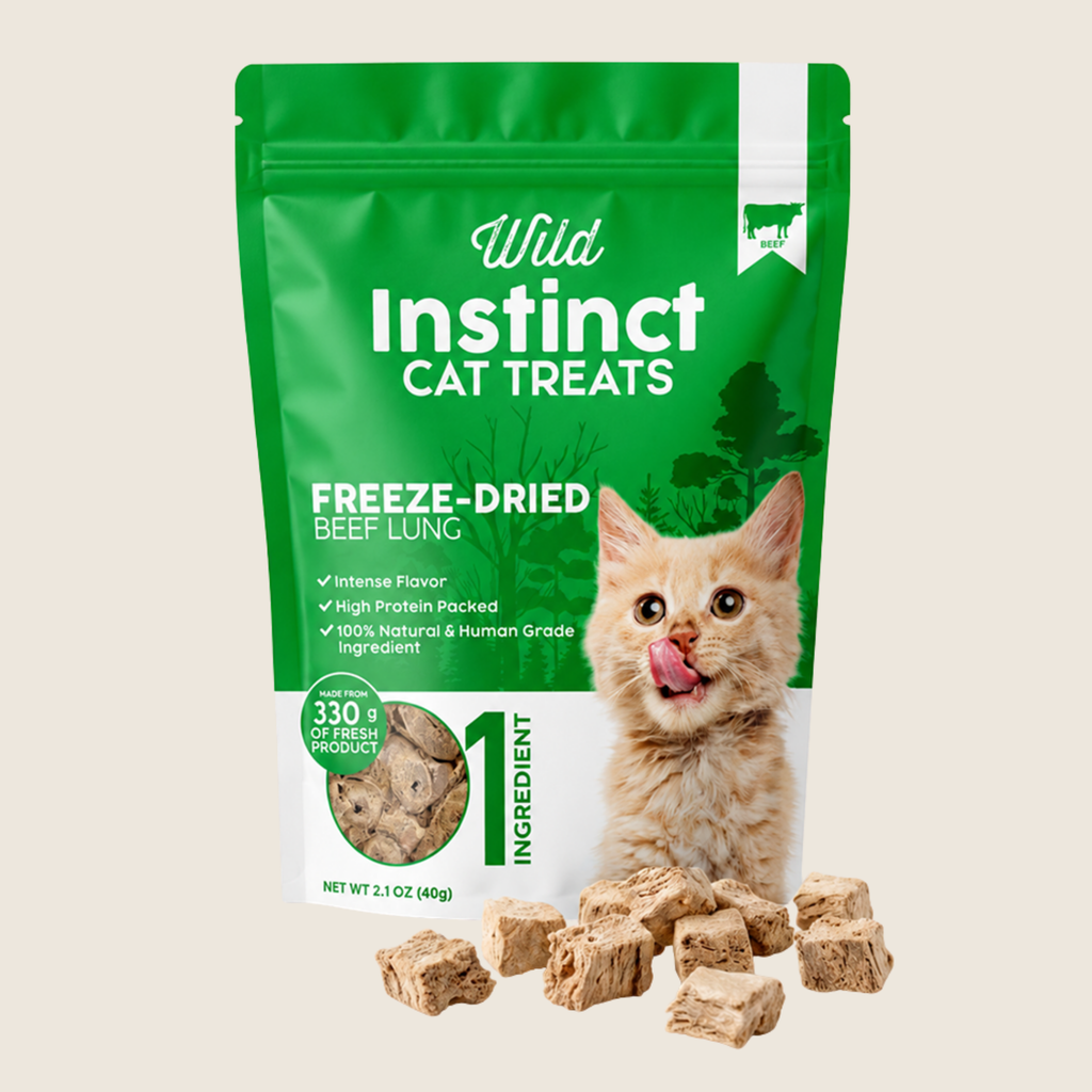 Freeze-Dried Beef Lung Treats for Cats