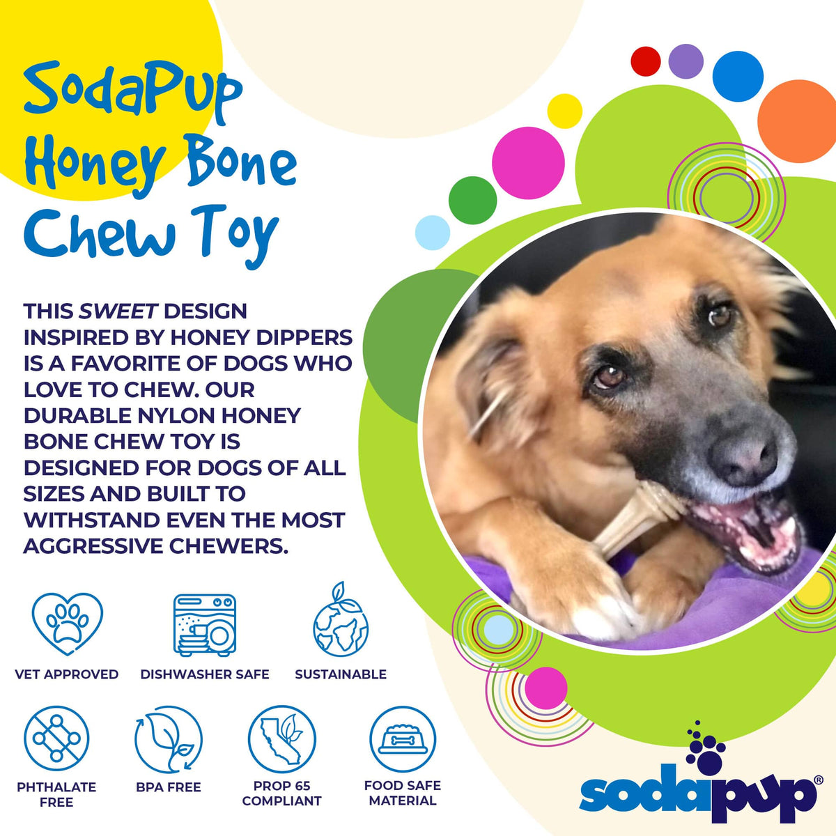 Honey Bone Nylon Chew Toy