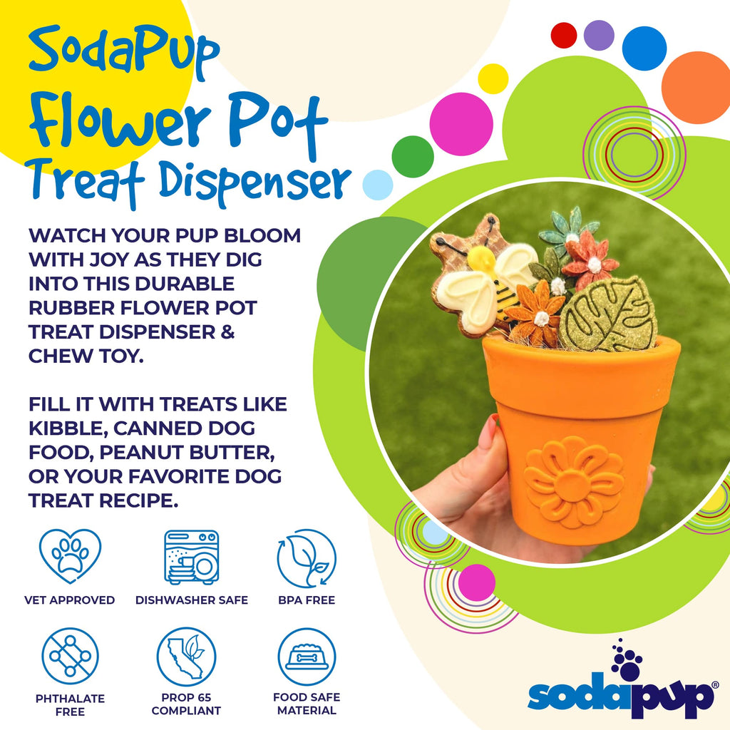 Large Flower Pot eCup Treat Dispenser