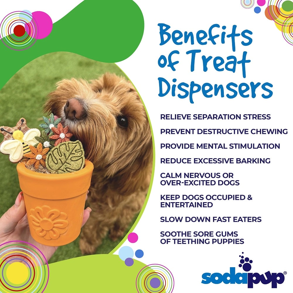 Large Flower Pot eCup Treat Dispenser