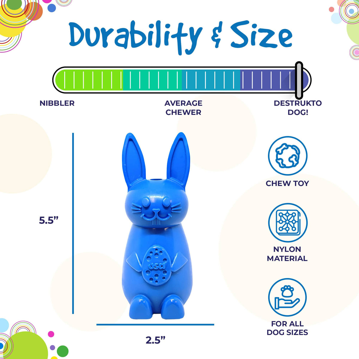 Bunny Nylon Chew Toy