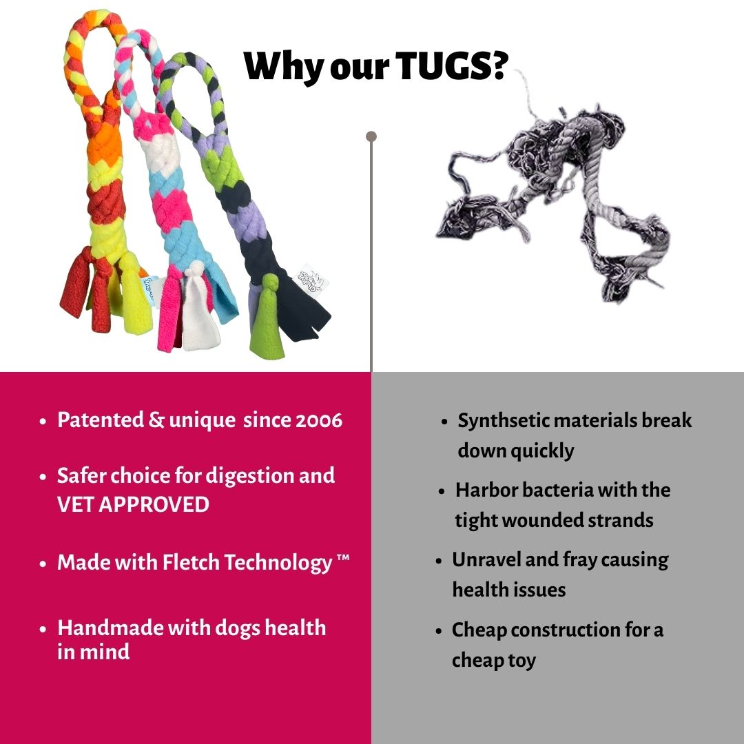 3-in-1 Enrichment Tube for Dogs: Tug Toy, Treat Puzzle and Snuffle Ball