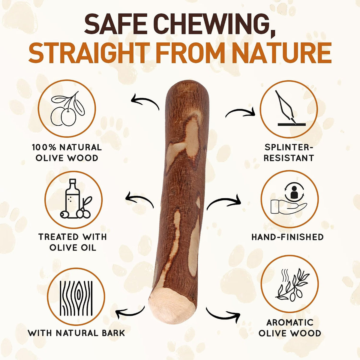 Olive Wood Dog Chew