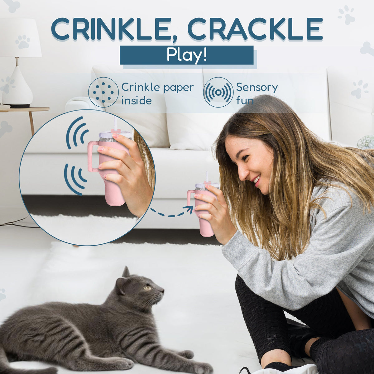 Kitty Cup Catnip Crinkle Toy