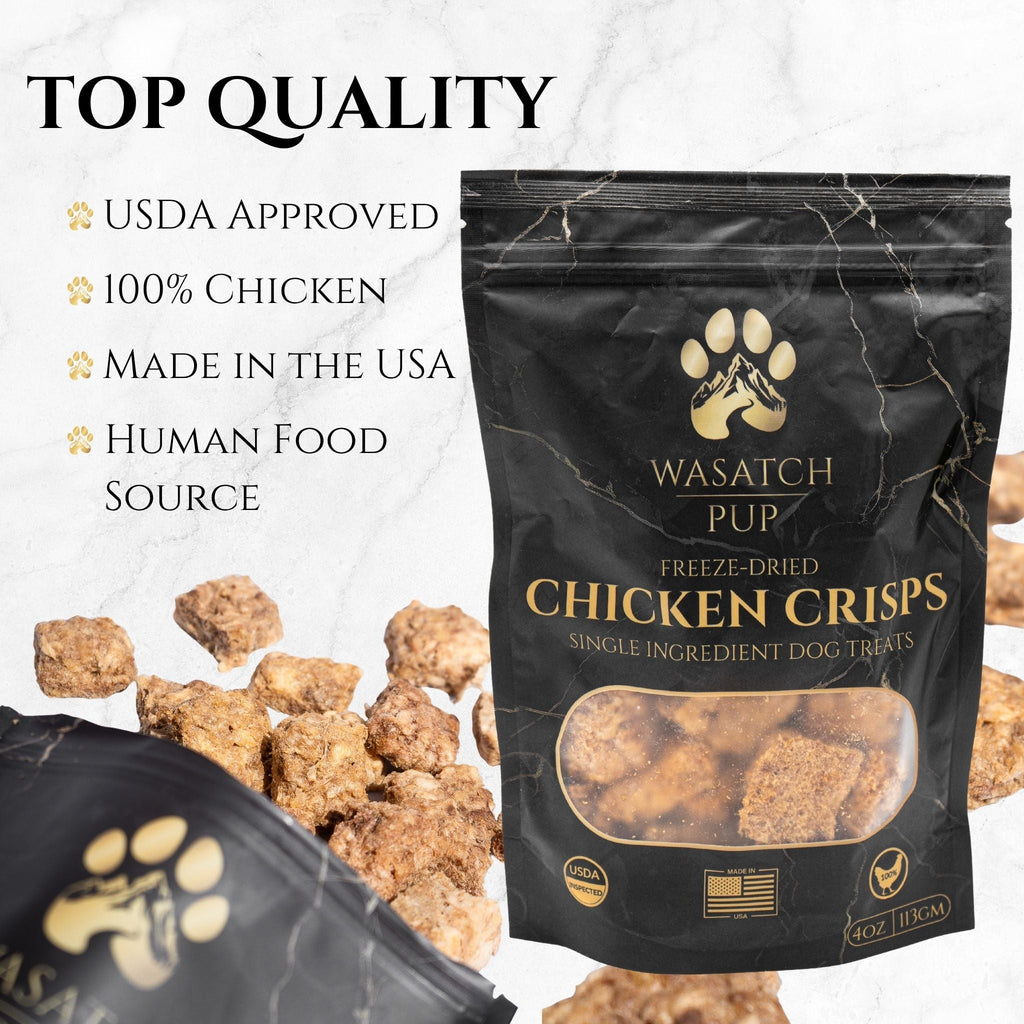 Freeze-Dried Chicken Crisps Dog Treats