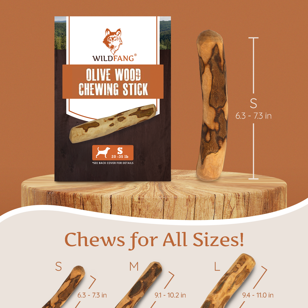 Olive Wood Dog Chew