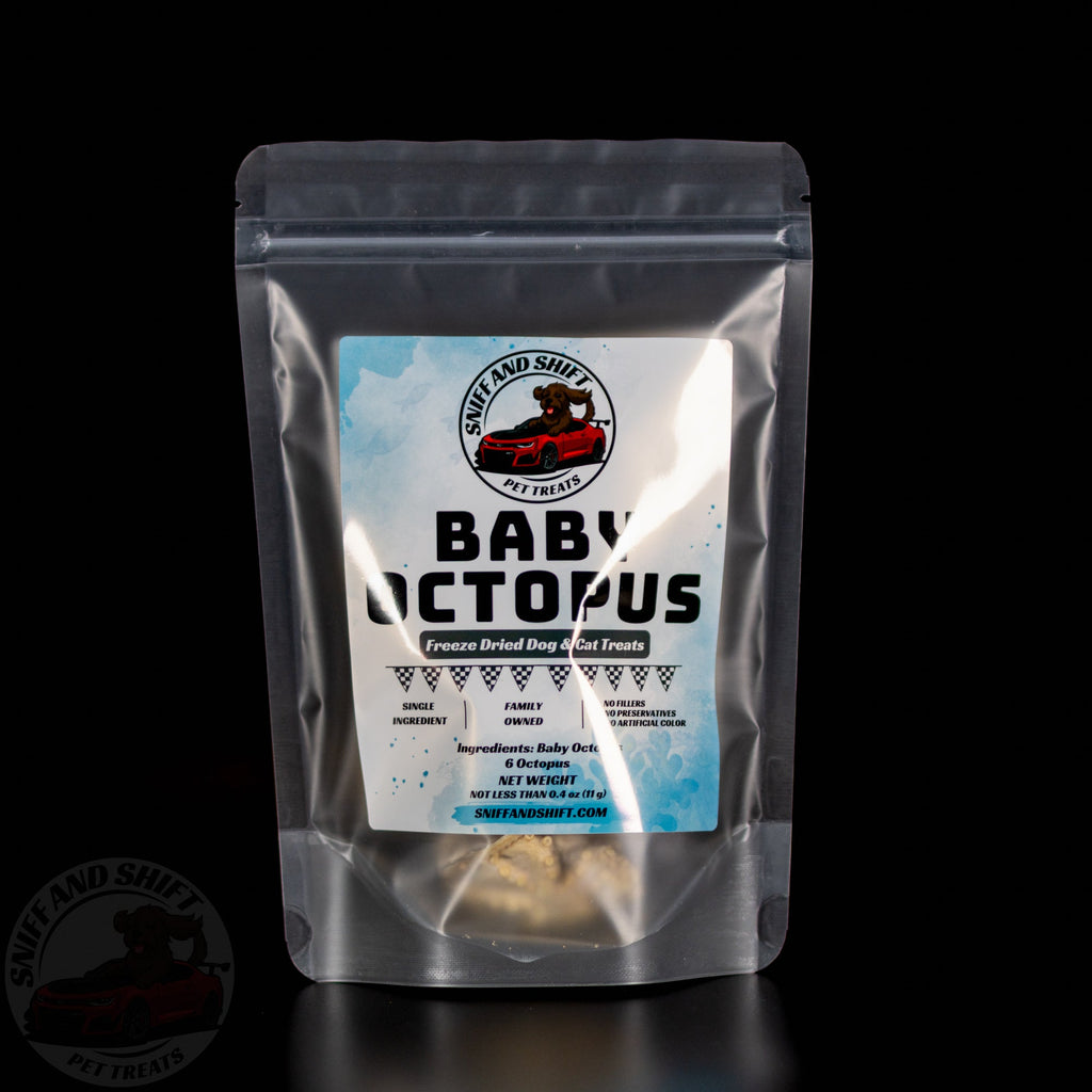 Freeze-Dried Baby Octopus for Dogs and Cats