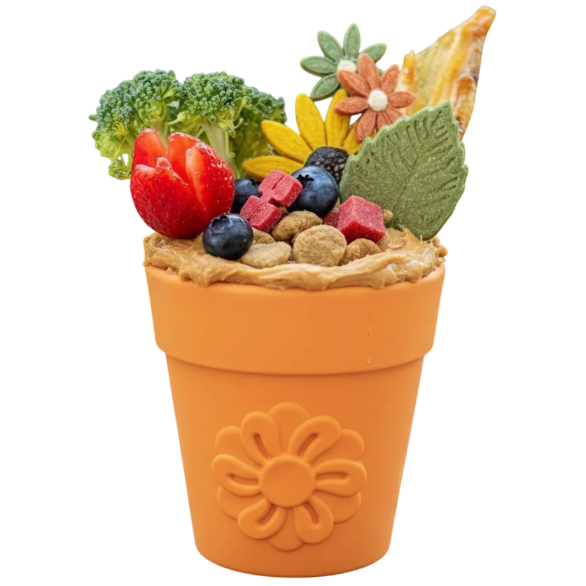 Large Flower Pot eCup Treat Dispenser