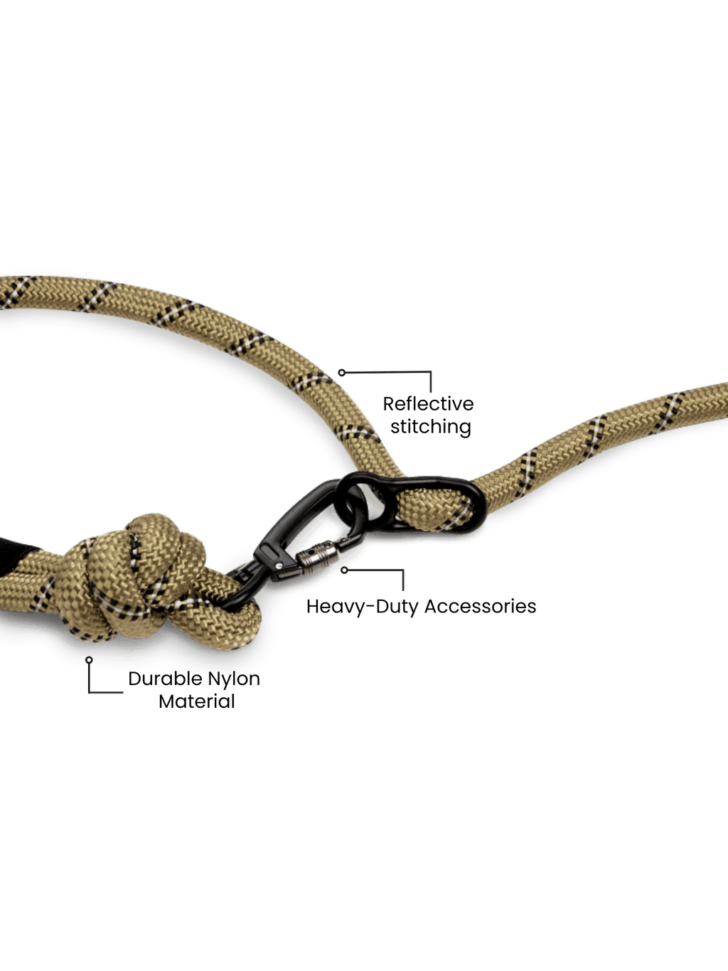 Rove Hands-Free Dog Leash, Olive Green