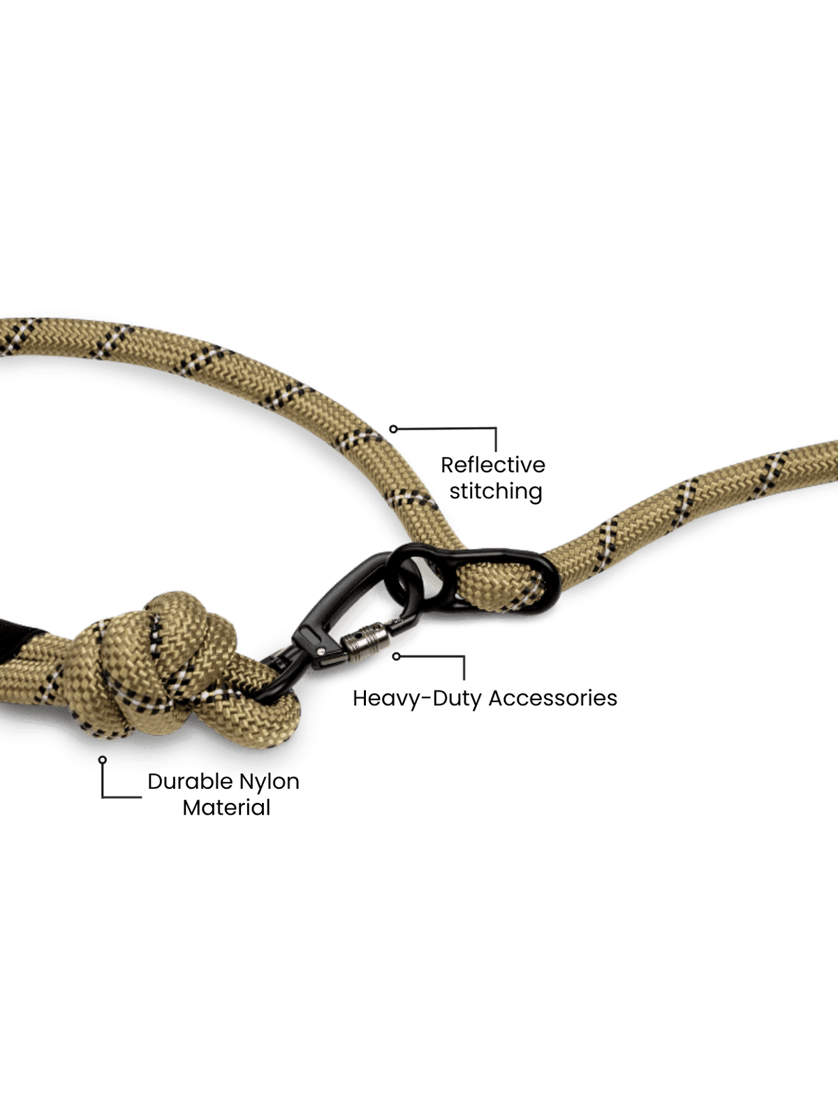 Rove Hands-Free Dog Leash, Olive Green