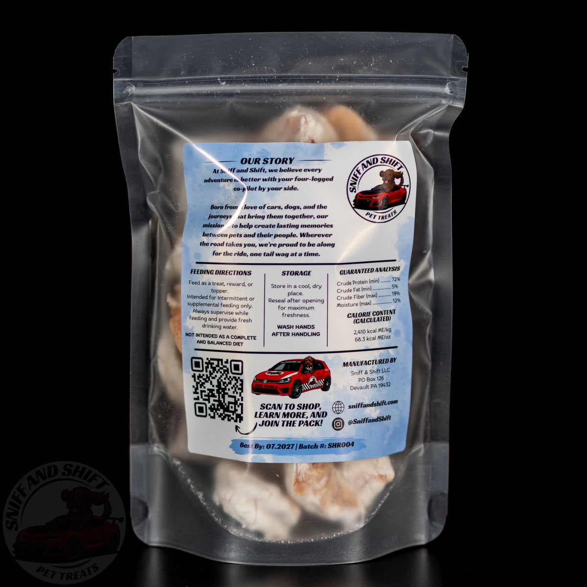 Freeze-Dried Shrimp Treats for Dogs and Cats