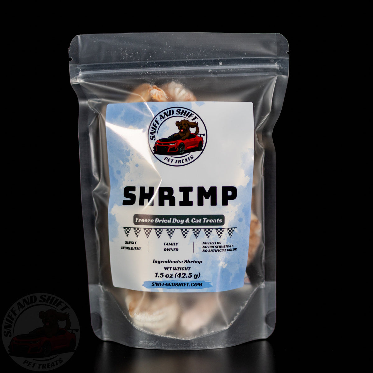 Freeze-Dried Shrimp Treats for Dogs and Cats