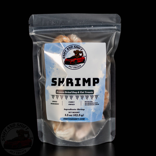 Freeze-Dried Shrimp Treats for Dogs and Cats