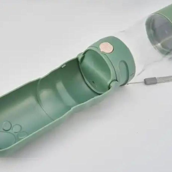 Travel Dog Water Bottle with Treat Holder