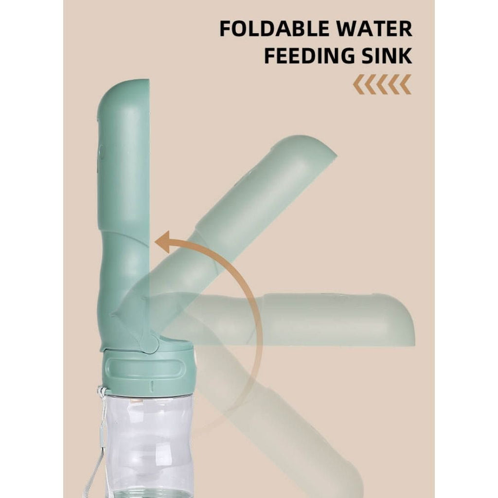 Travel Dog Water Bottle with Treat Holder