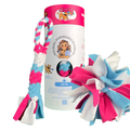 3-in-1 Enrichment Tube for Dogs: Tug Toy, Treat Puzzle and Snuffle Ball