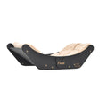Curved Wall-Mounted Cat Bed, Black