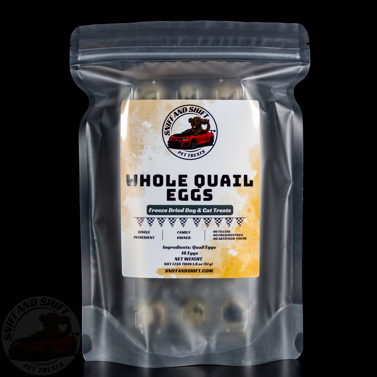 Freeze-Dried Whole Quail Eggs for Dogs and Cats